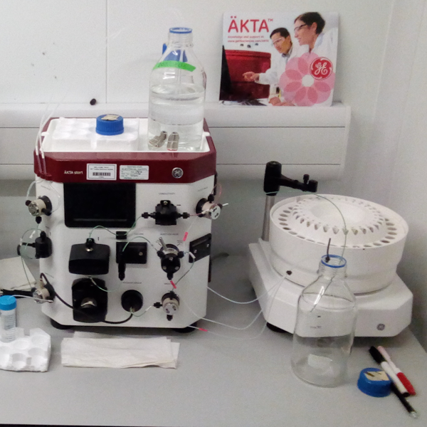 AKTA Start in lab for chromatography FPLC